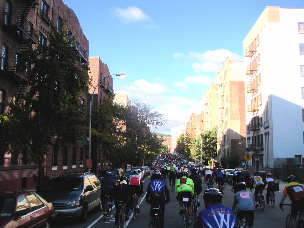 A big crowd leaving Inwood