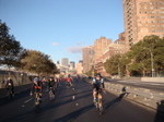 The first good weather in two weeks as we take the FDR drive