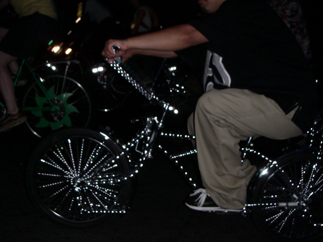 Critical Mass 8/03 shiny bike